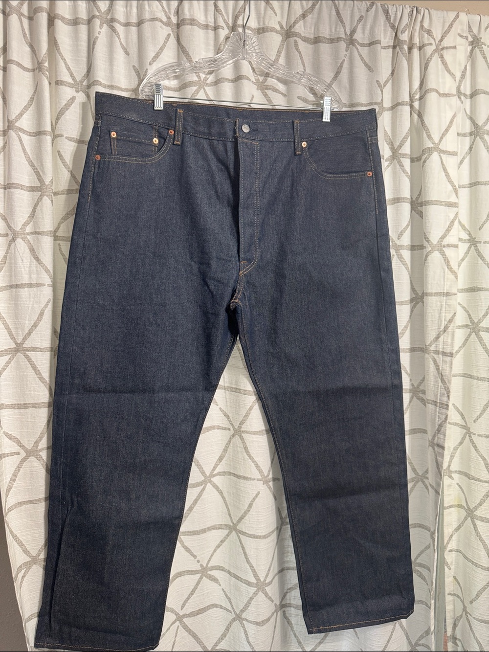 Levi's 501 42x39  Dark Indigo Straight Jeans